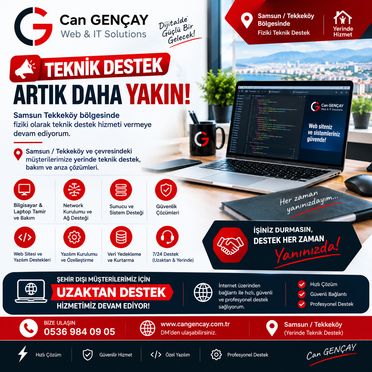 TEKNİK DESTEK ARTIK DAHA YAKIN!